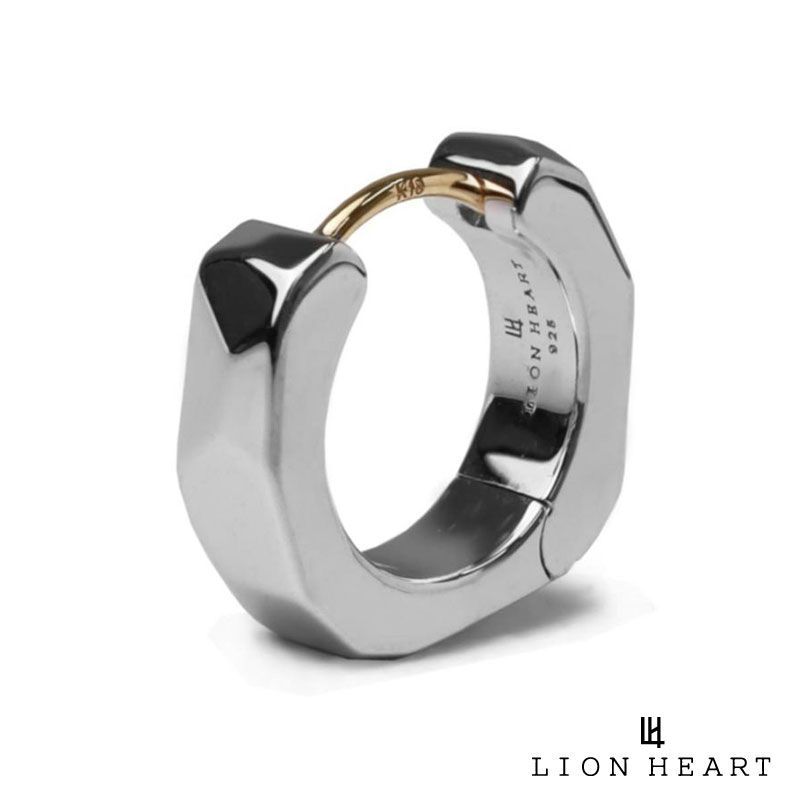 ライオンハート “for Gift” クラッチピアス フラグメント シルバー925 フープ ピアス フープピアス 片耳用 1点売り メンズ ブランド LION ...