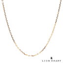 ライオンハート カットアズキ チェーンネックレス 小豆 K10ゴールド メンズ ブランド LION HEART