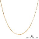 ライオンハート ハーフラウンド チェーンネックレス K18ゴールド メンズ ブランド LION HEART