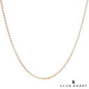ライオンハート ハーフラウンド チェーンネックレス K10ゴールド メンズ ブランド LION HEART