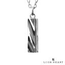 ライオンハート “for Gift” ツイスト テクスチャー プレート ネックレス シルバー925 メンズ ブランド LION HEART(4)