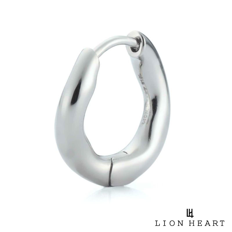 ライオンハート LH-1 キヘイチェーン リンクピアス サージカルステンレス316L シルバー 金属アレルギー対応 片耳用 1点売り メンズ ブランド LION HEART