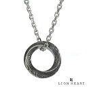 ライオンハート ハワイアン ネックレス ツイスト リング サージカルステンレス316L シルバー 金属アレルギー対応 メンズ ブランド LION HEART