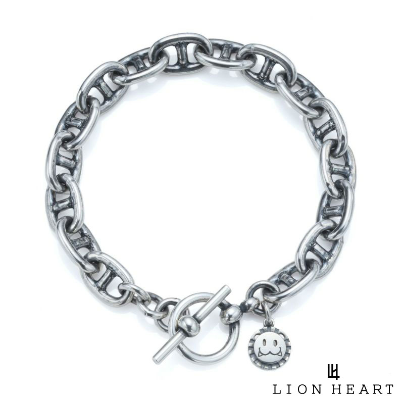 ライオンハート LEO マリン ファットチェーン ブレスレット マンテル いぶし仕上げ シルバー925 メンズ ブランド LION HEART