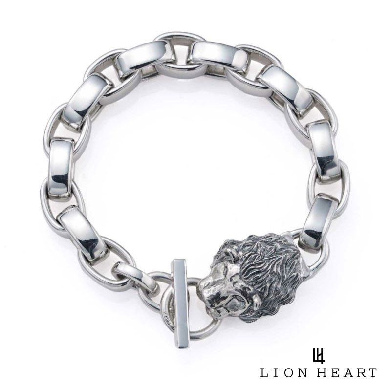 ライオンハート ベーシック マスター ブレスレット ボールドチェーン シルバー925 メンズ ブランド LION HEART