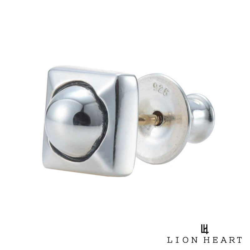 ライオンハート for Gift スタッズピアス ピン シルバー925 ピアス 片耳用 1点売り メンズ ブランド LION HEART