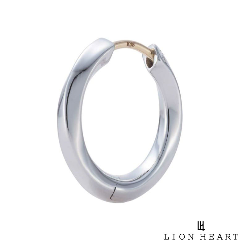 ライオンハート for Gift クラッチピアス スリミーツイスト シルバー925 フープ ピアス フープピアス 片耳用 1点売り メンズ ブランド LION ...