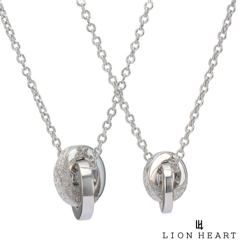 ライオンハート SAND ダブルリング ペアネックレス シルバー925 メンズ レディース ブランド 記念日 カップル LION HEART