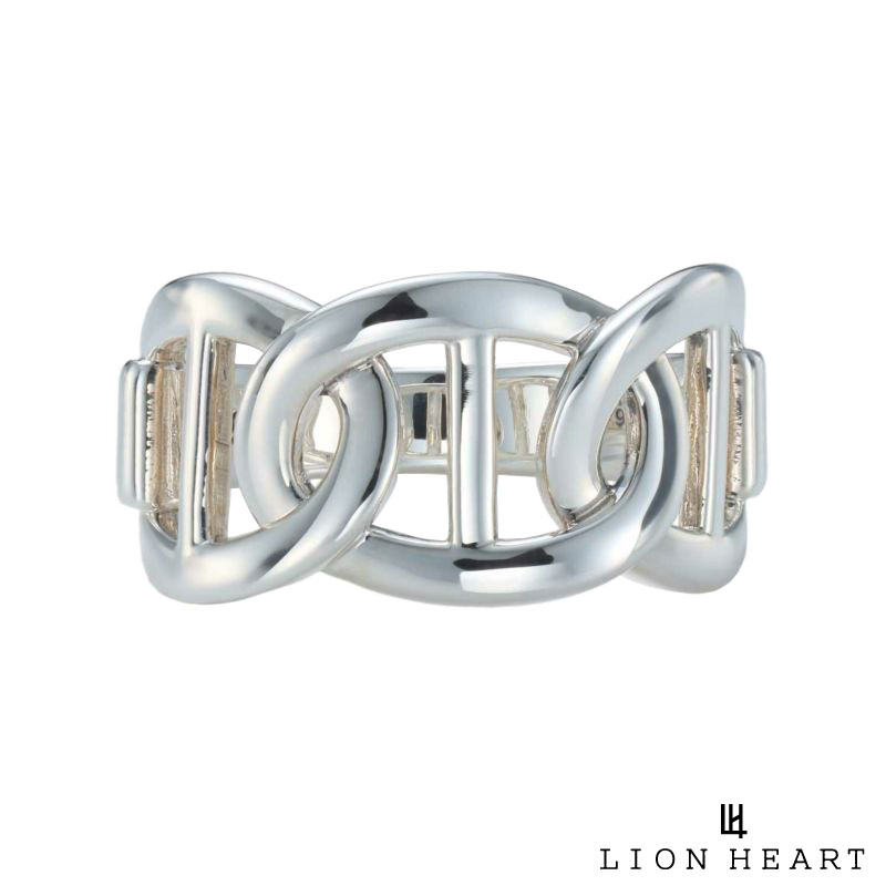 ライオンハート for Gift アンカー チェーン リング 12mm幅 シルバー925 17号～21号 指輪 メンズ ブランド LION HEART