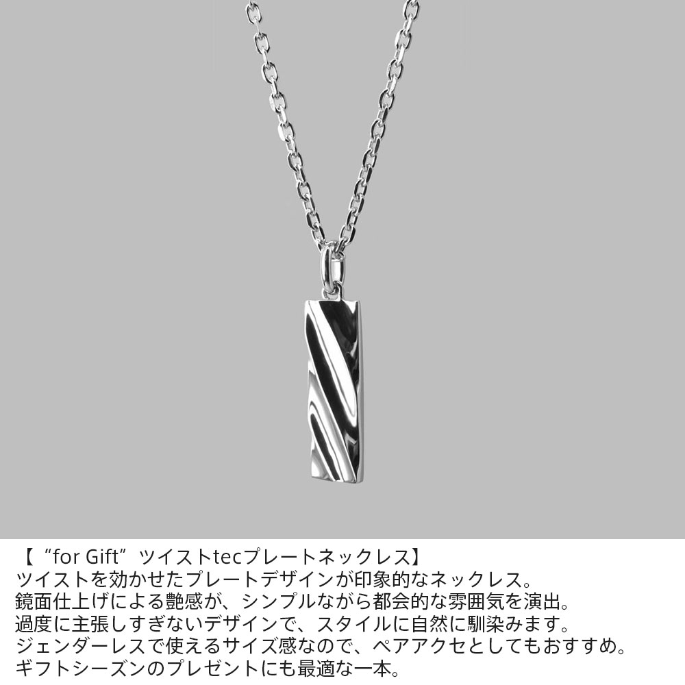Wayngのもうすぐ終了！クーポンで10％OFF 16日23時59分まで ライオンハート ツイストテック プレート ネックレス シルバー925 シルバー メンズ ブランド｜アングル3