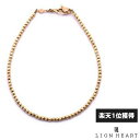 ライオンハート ハニーカットボールブレスレットYG Mサイズ K10ゴールド イエローゴールド メンズ ブランド LION HEART
