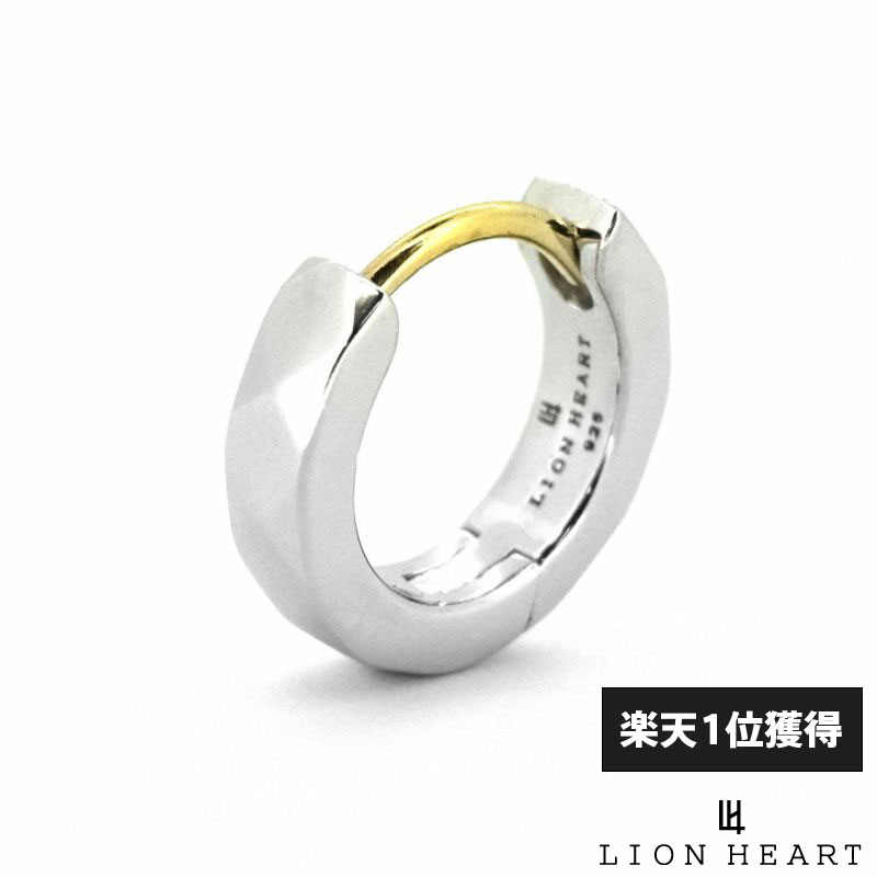 ライオンハート ライオンハート カッティング フープピアス シルバー925 シルバー 片耳用 1点売り メンズ ブランド LION HEART