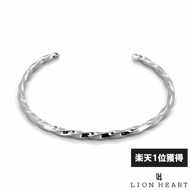 ライオンハート シルバーアクセサリー メンズ ライオンハート トライバングル ツイスト サージカルステンレス シルバー メンズ ブランド LION HEART