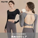 ヨガウェア ピラティスウェア ジムウェア ダンス 衣装 ブラキャミ ブラキャミ一体型 カップ付き WAYONE(4)