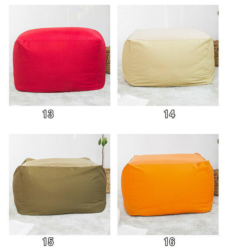 Way Out Shopの【早い者勝ち★先着10名：300円Offクーポン】ビーズクッション カバー 単品 65×65×43cm ビーズ クッションカバー 洗える ウォッシャブル 洗濯 単色 シンプル 伸びる 伸縮 ストレッチ ビーズソファー 替え 取り外し ファスナー｜アングル2