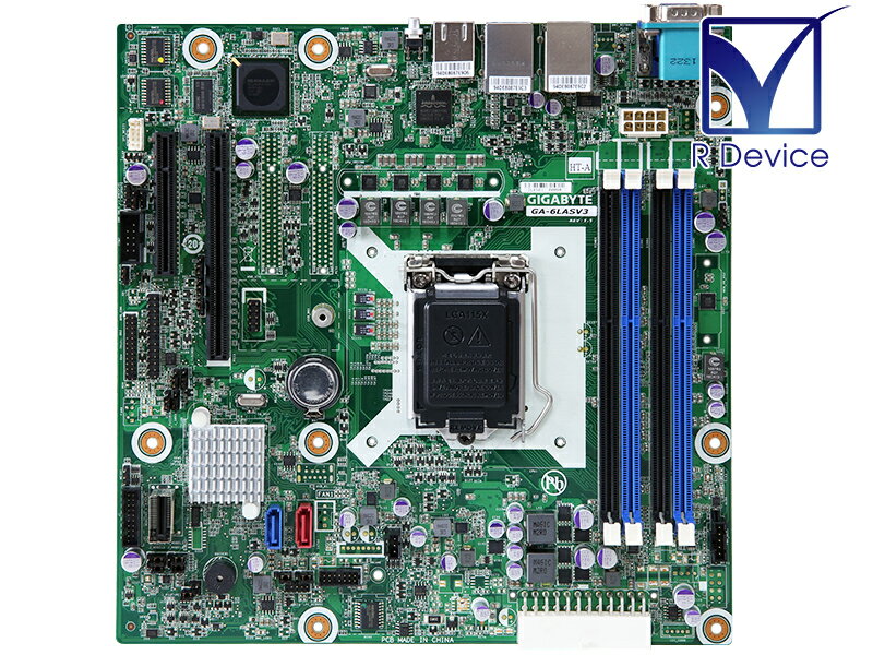 GIGA-BYTE Technology GA-6LASV3 Rev. 1.1 HT-A Intel C224 Chipset, LGA1150, HA8000/RS110 AM/BM 対応 マザーボード 動作確認済、中古品です。 搭載され...