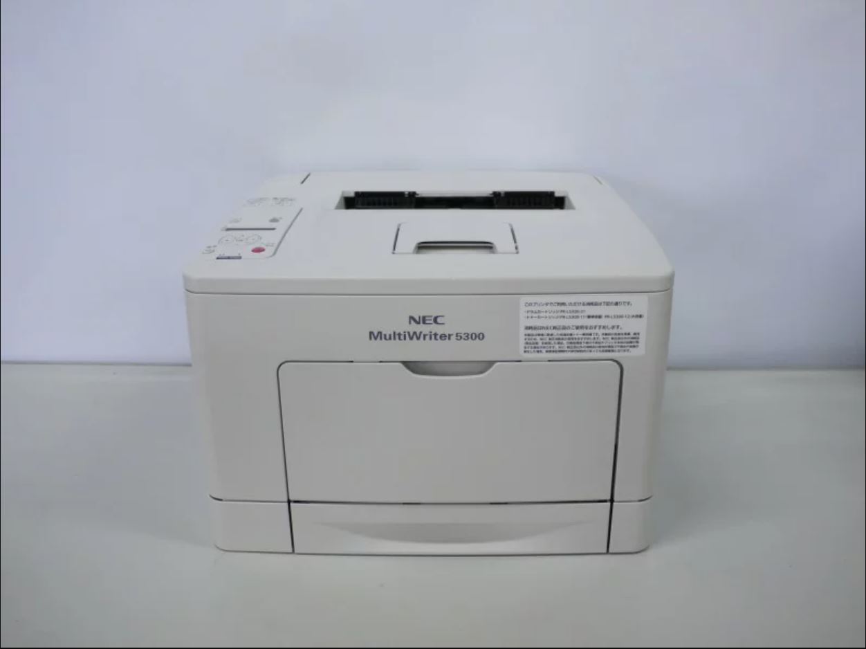 NEC MultiWriter 5300(PR-L5300) A4モノクロレーザープリンタ 約2.8万枚 トナー・ドラム付き【中古】