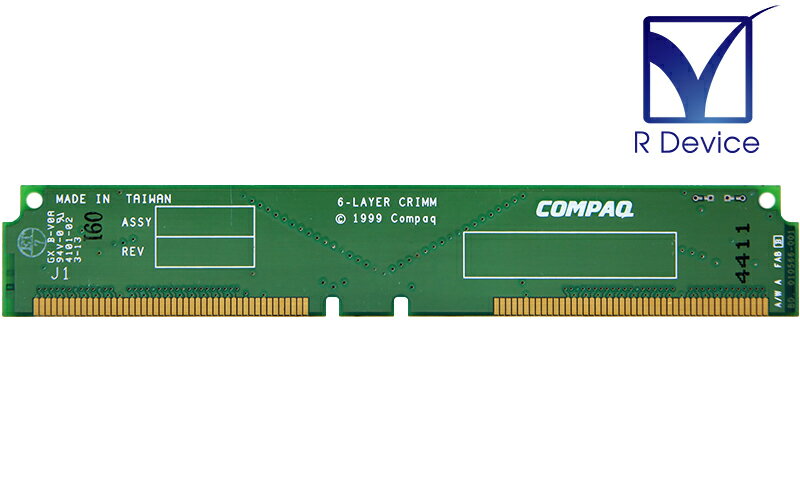 010566-001 Compaq Computer Corporation 未使用メモリスロット用 6-Layer CRIMM RD-RAM 184-Pin