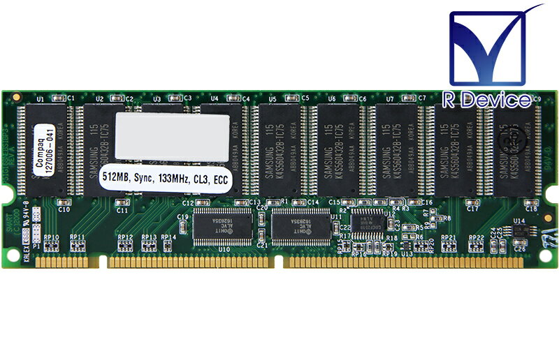 Compaq Computer Corporation 127006-041 512 MB PC133R CL3 ECC Registered 168-Pin SDRAM DIMM 付属品はありません。 動作確認済、中古品 です。 キズや汚れ、経年による使用感 等がございますことを、予めご了承ください。 サーバー ワークステーション用 メモリ ですので、通常のパソコンでは使用できません。 メーカー Compaq Computer Corporation P/N 127006-041 容量 512 MB モジュール規格 SDRAM DIMM チップ規格 PC133R CL3 エラーチェック ECC レジスタ Registered CAS Latency CL = 3 データ転送速度 133 MHz Pin 168-Pin