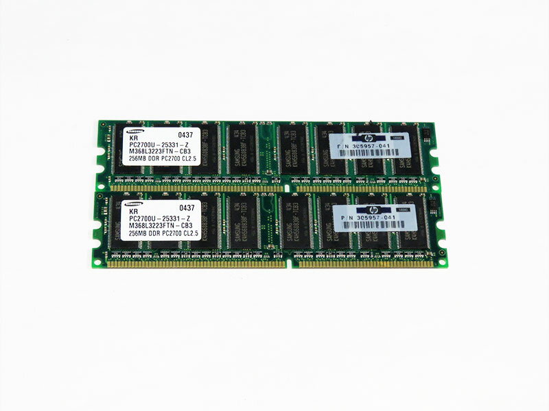 305957-041 HP 512MB (256MBx2) DDR-333 PC2700 Samsung M368L3223FTN-CB3š