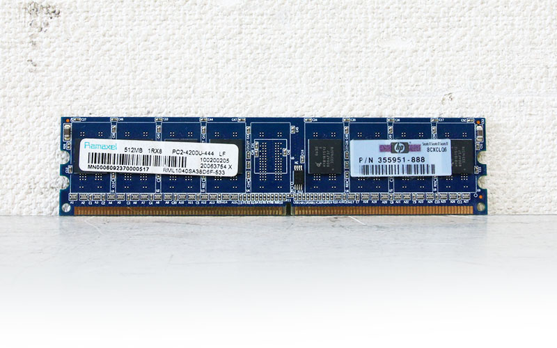 355951-888 HP 512MB DDR2-533 PC2-4200 1.8V 240pin Ramaxel RML1040SA38D6F-533【中古】
