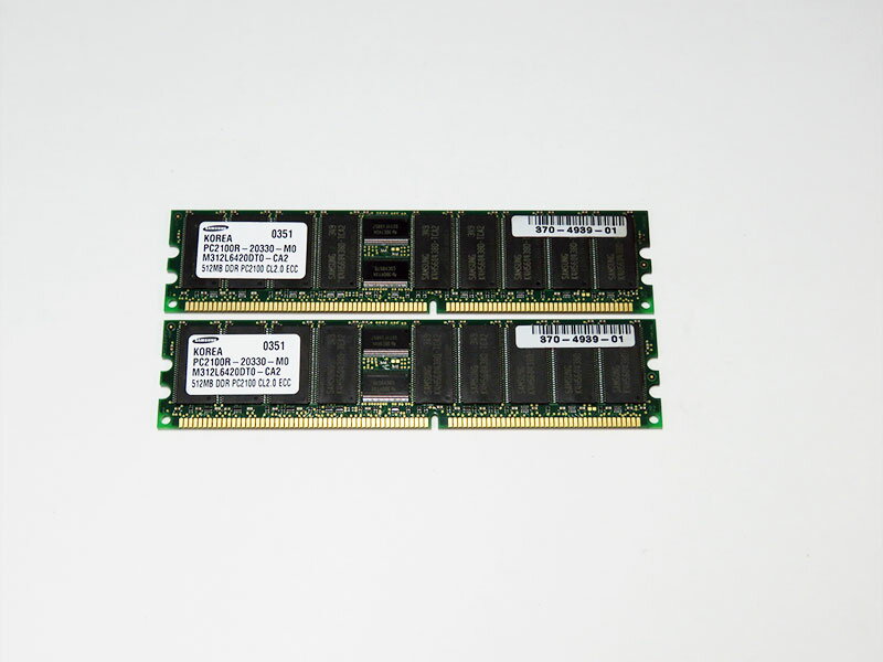 370-4939 X7403A Sun 計1GB (512MBx2) DDR DIMM PC