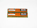 398705-051 HP 計1GB (512MBx2) DDR2-667MHz PC2-5300 ECC hynix HYMP564F72CP8N3-Y5【中...