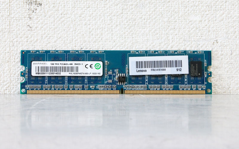 41X1080 Lenovo 1GB DDR2-800 PC2-6400 1.8V 240pin RAMAXEL RML1520EF48D7W-800-LF【中古】