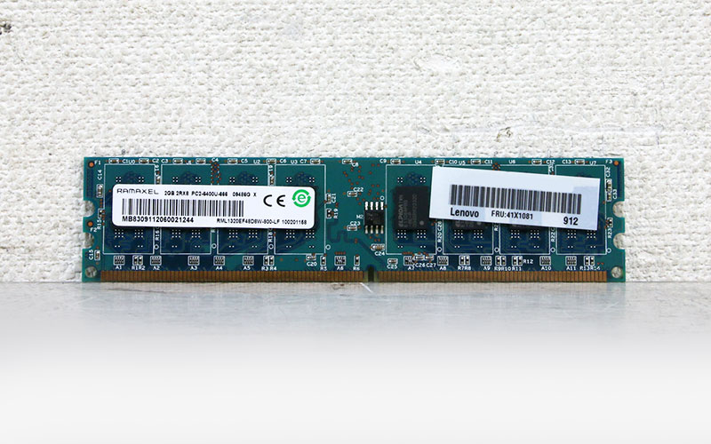 41X1081 Lenovo 2GB DDR2-800 PC2-6400 1.8V 240pin RAMAXEL RML1320EF48D8W-800-LF【中古】