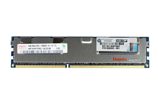 500203-061 HP 4GB PC3-10600 DDR3-1333 1.5V ECC R