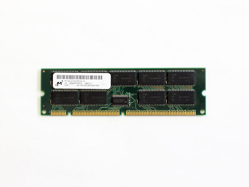 501-2654 Sun Microsystems 128MB Buffered ECC FPM DIMM 166pins Micron Technology MT18LDT1672ESGF-6【中古】【送料無料セール中! (大型商品は対象外)】