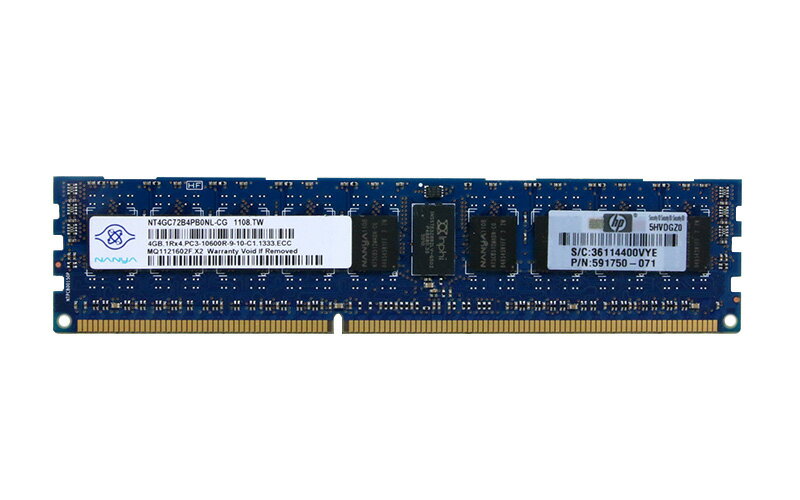 591750-071 HP 4GB DDR3-1333 PC3-10600R ECC Regis