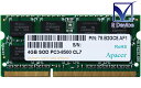 78.B2GC8.AF1 Apacer Technology 4GB DDR3-1066 PC3-8500 CL7 SO-DIMM SDRAM 1.5V 204...