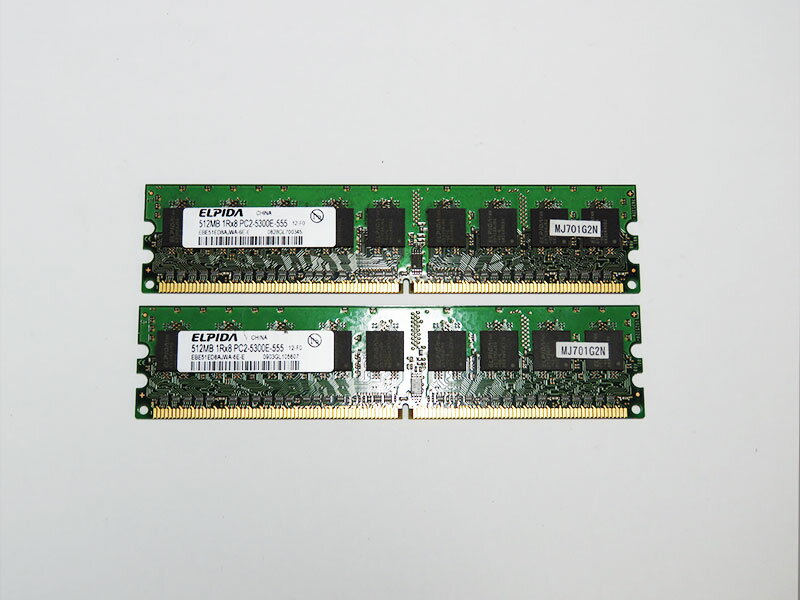 MJ701G2N 日立 1GB (512MBx2) 240p DDR2 PC2-5300