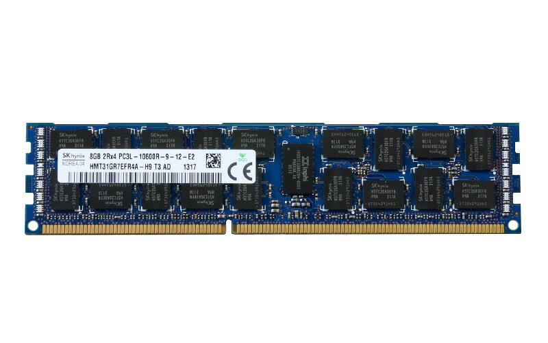 HMT31GR7EFR4A-H9 SK hynix 8GB DDR3-1333 PC3-10600R Registered ECC 1.35V 240pin【中古】