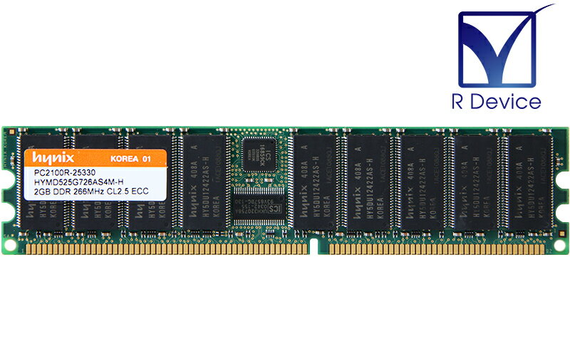 HYMD525G726AS4M-H SK hynix 2GB DDR-266 PC-2100R ECC Registered 2.5V 184-Pin【中古メモリ】