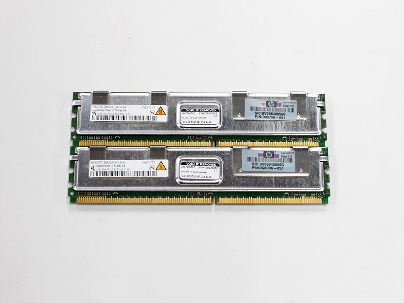 398706-051 HP 計2GB (1GBx2) PC2-5300 DDR2-667 E