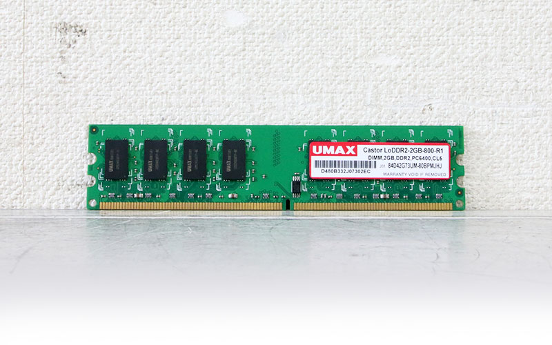 Castor LoDDR2-2GB-800-R1 UMAX 2GB PC2-6400 DDR2-800 DIMM【中古】