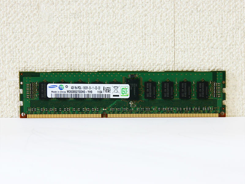 M393B5270DH0-YH9 SAMSUNG 4GB DDR3-1333 PC3-10600 ECC Registered 1.35V 240pin【中古】【送料無料セール中! (大型商品は対象外)】