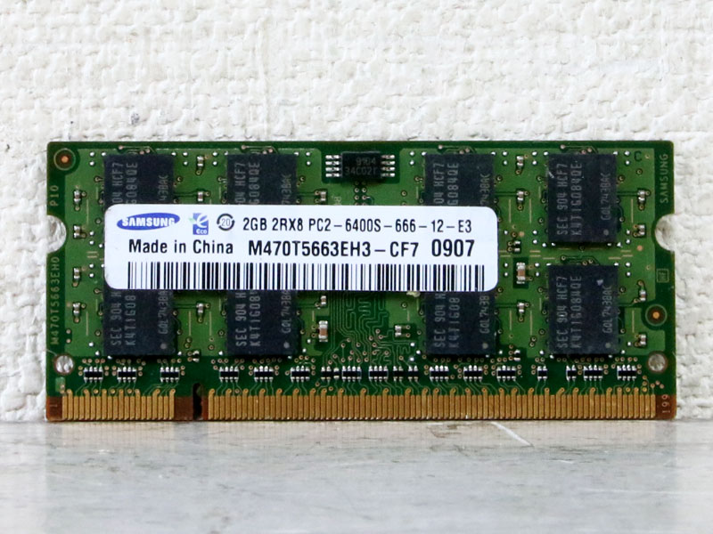 M470T5663EH3-CF7 Samsung 2GB PC2-6400S DDR2-800 SODIMM 200pinyÁz