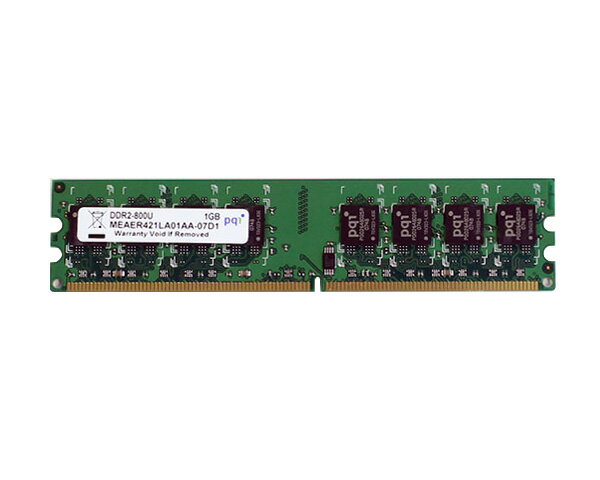 MEAER421LA01AA pqi 1GB DDR2-800U PC2-6400 1.8V 2