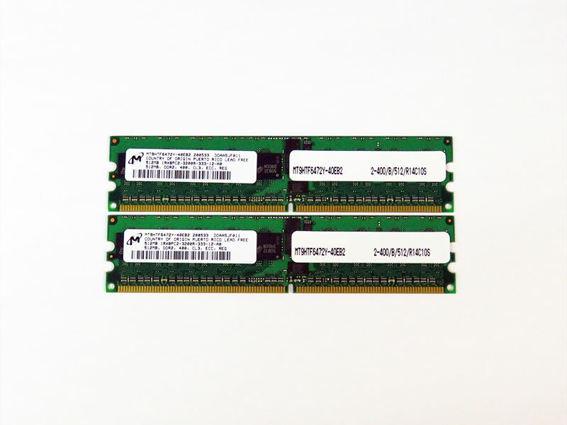 MT9HTF6472Y-40EB2 NEC 計1GB (512MBx2) DDR2-400 