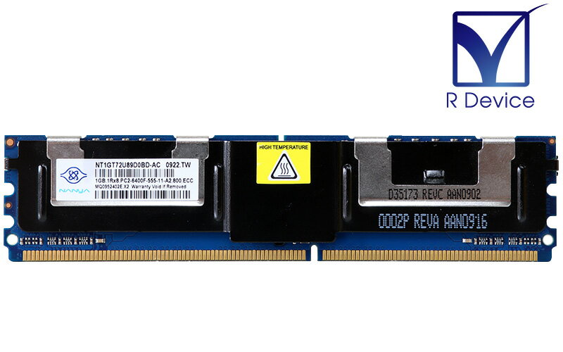 NT1GT72U89D0BD-AC Nanya Technology 1GB DDR2-800 PC2-6400 ECC Fully Buffered 1.8V 240pin