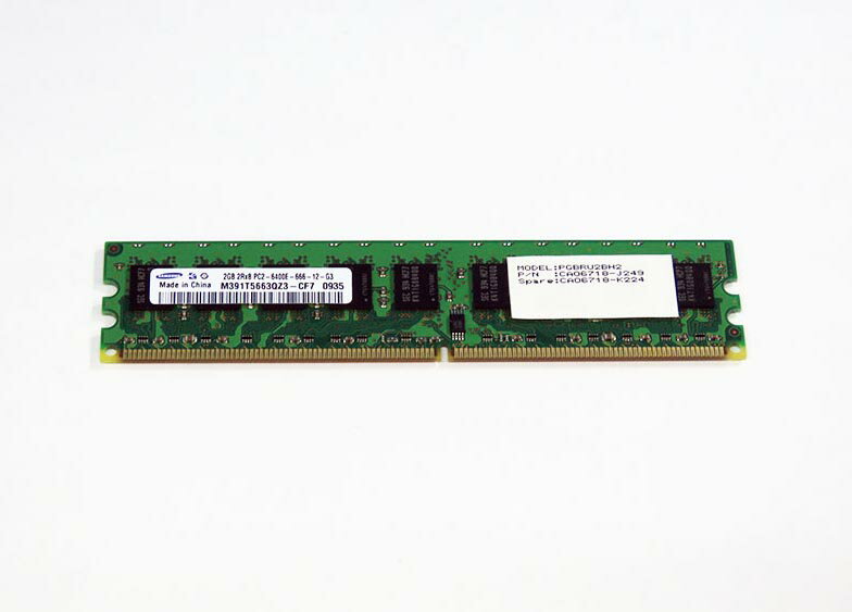PGBRU2BH2 富士通 基本RAMモジュール変換機構 2GB DDR2 800 ECC DIMM 240pin SAMSUNG M391T5663QZ3-CF7【中古】