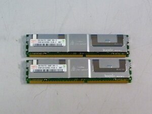 PGBRU4CG 富士通 2GB PC2-5300F DDR2 ECC FB-DIMM 2枚セット 4GB CA06718-J220【中古】