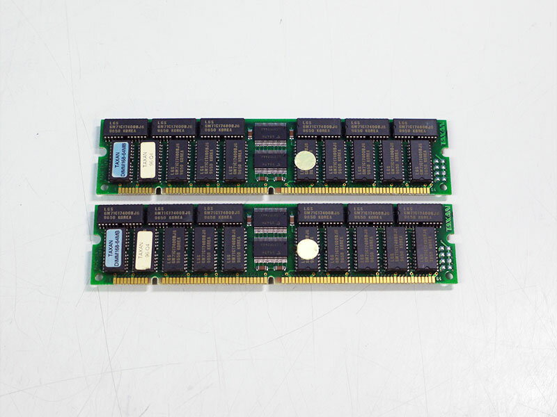 TAXAN DIMM168-64MB/EDO 60ns 加賀電子 2枚組 128MB PowerMac用メモリ【中古】