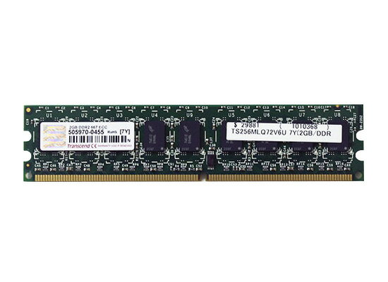TS256MLQ72V6U Transcend 2GB DDR2-667 PC2-5300 ECC 1.8V 240pin【中古】
