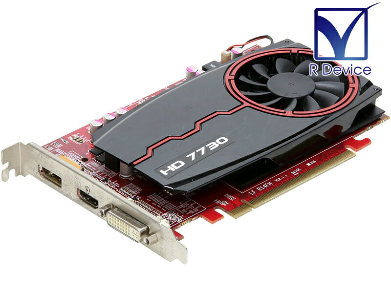 PowerColor Radeon HD 7730 1024MB DisplayPort/HDMI/Dual-Link DVI-I PCI Express 3.0 x16 AX7730 1GBD5-DHE【中古ビデオカード】