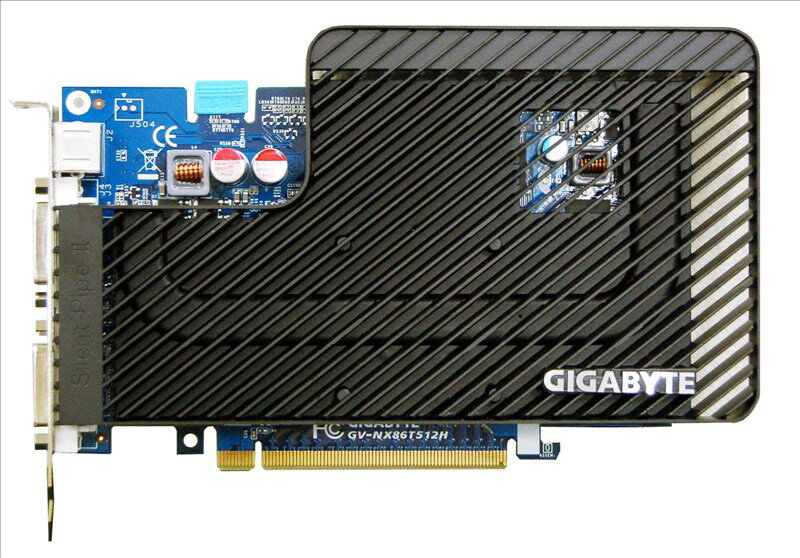 GIGABYTE Geforce 8600GT Silent-PipeII 256MB DDR2 DVIx2/S-Video GV-NX86T256H ファンレス仕様【中古】