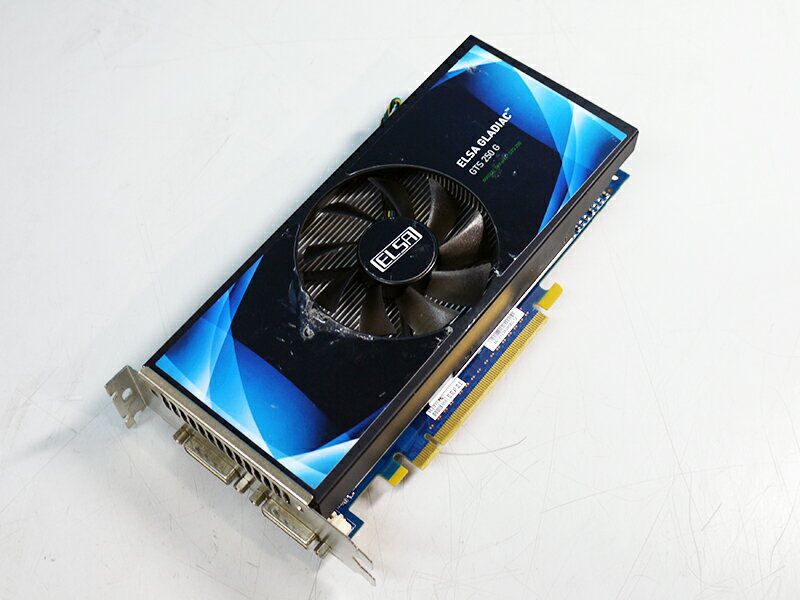 ELSA Geforce GTS250 1GB DVIx2 PCI Express x16 GLADIAC GD250-1GEBG【中古】